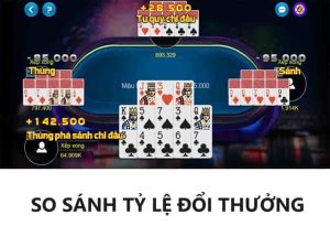 Tỷ lệ đổi thưởng game mậu binh tại hai nhà cái